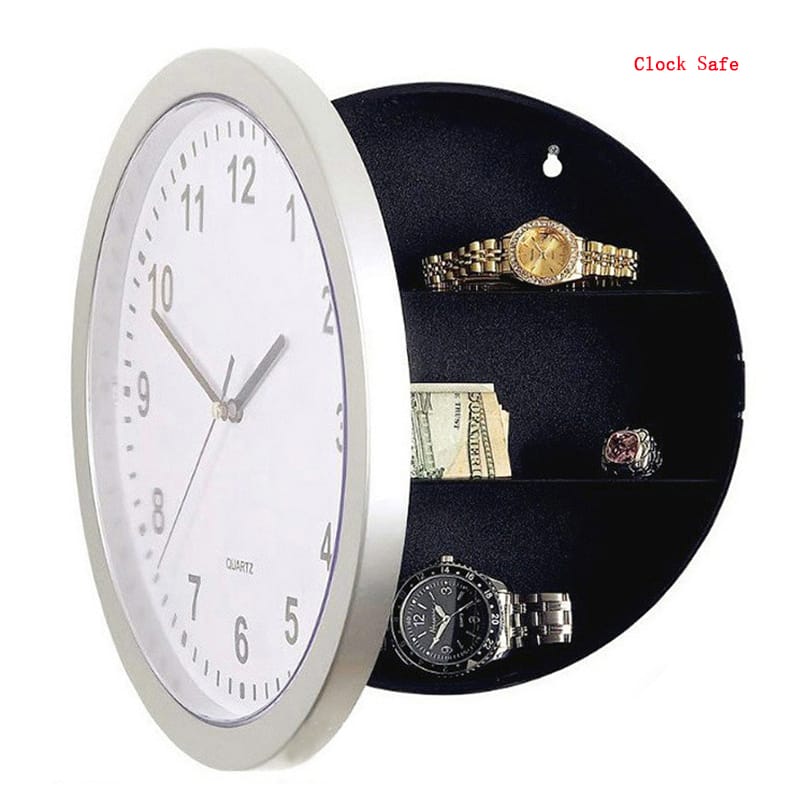 Wall Clock Safe Hidden Secret Safe Home Security Storage Box Hide Money Safe Box Anti Theft Stash Box For Valuables Cash Jewelry