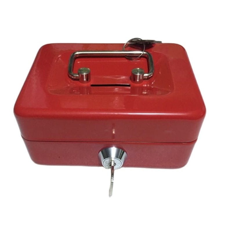 Key Mini Small Steel Safe Store Content Boxes Paper Piggy Bank-Card Document Safes