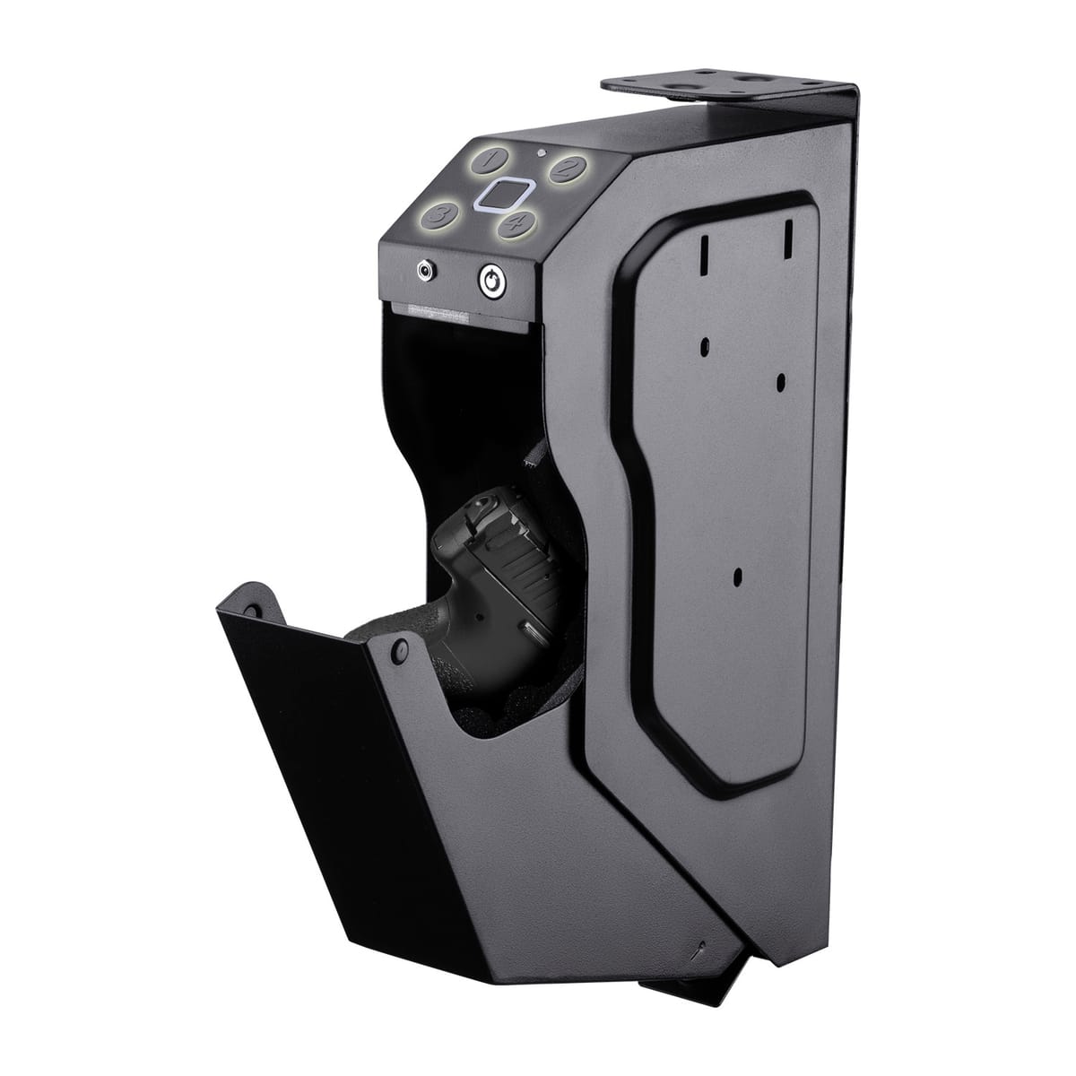 Fingerprint Gun Safes Password Pistol Safe Box Steel Gun Box Anti-Burglary Safes Cold-rolled Steel Wall Mounted Gun Safe