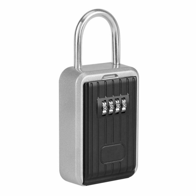 4-digit Combination Password Key Safe Can Be Wall-mounted Outdoor Key Storage Lock Box Reset Password Key Cover