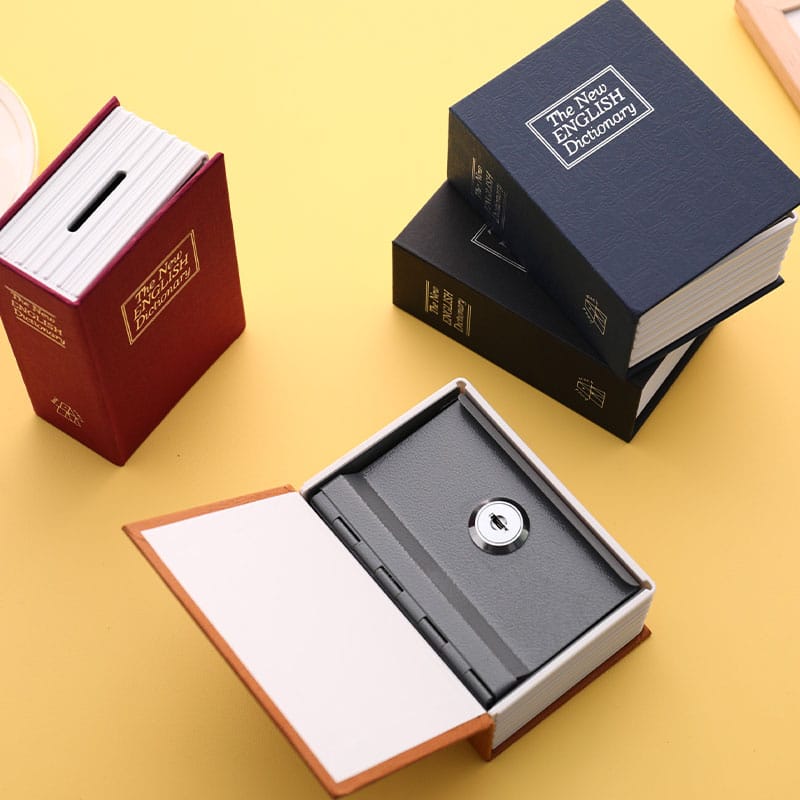 Creative Dictionary Book Safe Box Change Box Mini Storage Box European Creative Simulation Key Deposit Box