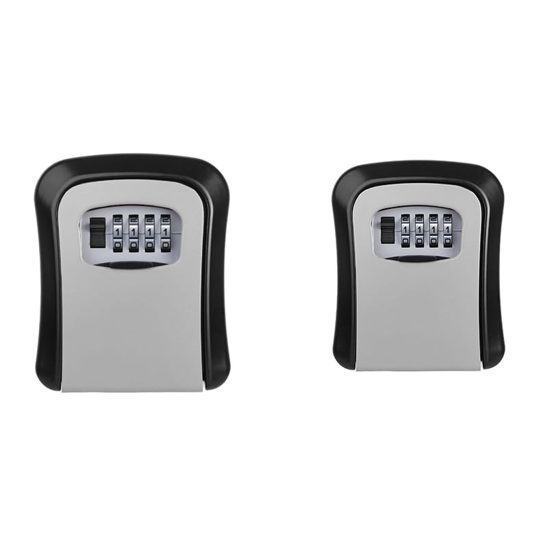 Wall Mount Key Storage Secret Box Organizer 4 Digit Combination Password Security Code Lock No Key Home Key Safe Box