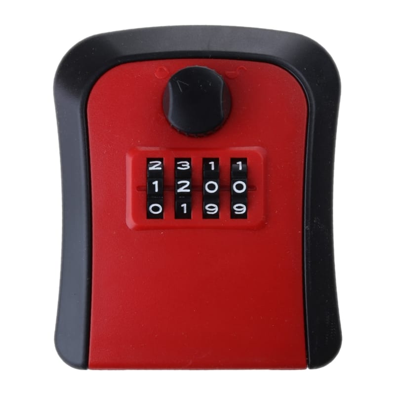 4 Digit Code  Lock Box Wall Mount  Safe Waterproof Outdoor  Hider Box