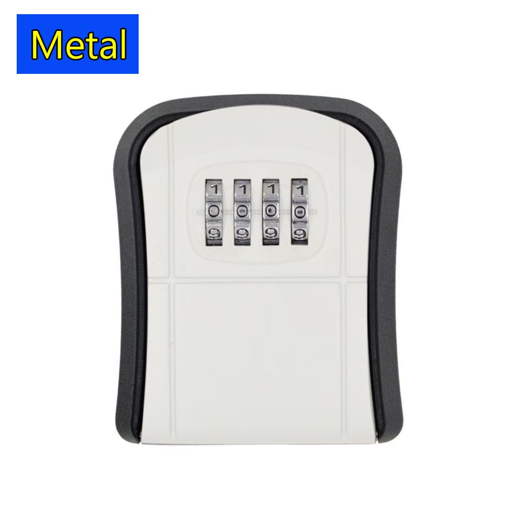 Password Key Box Metal alloy Decoration Key Code Box Key Storage Lock Box Wall Mounted Password Box Outdoor Key Safe Lock Box