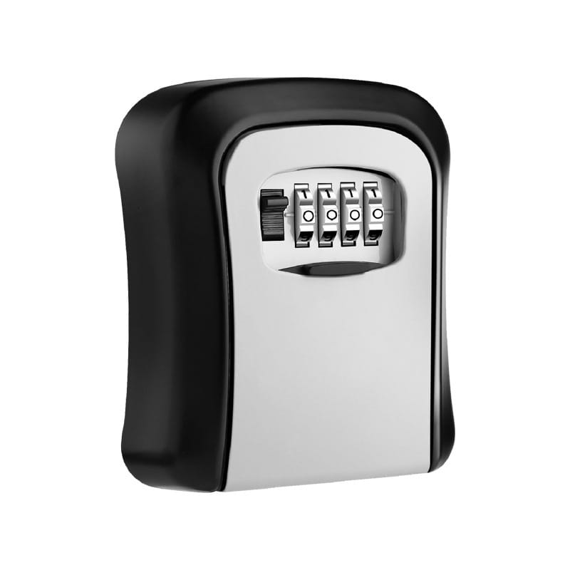 4-digit combination key lock box waterproof alloy key lock box anti-theft safe and durable can store key access control card