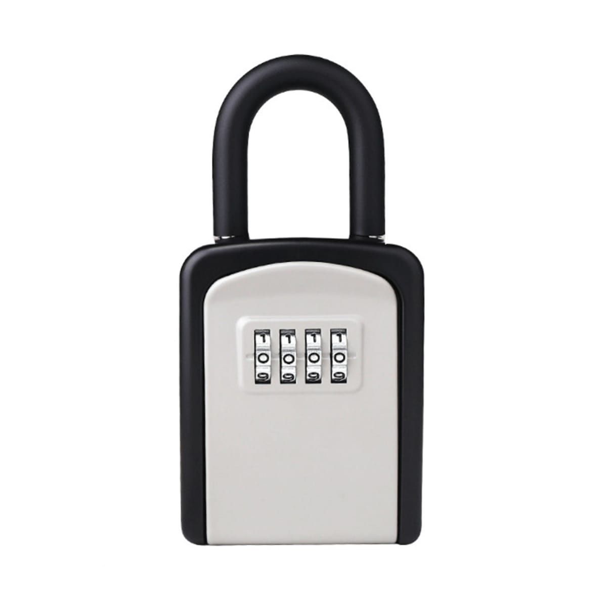 Wall Mounted Key Lock Box Zinc Alloy Padlock 4 Digit Combination Password Code Key Safe Box Home Office Outdoor Security