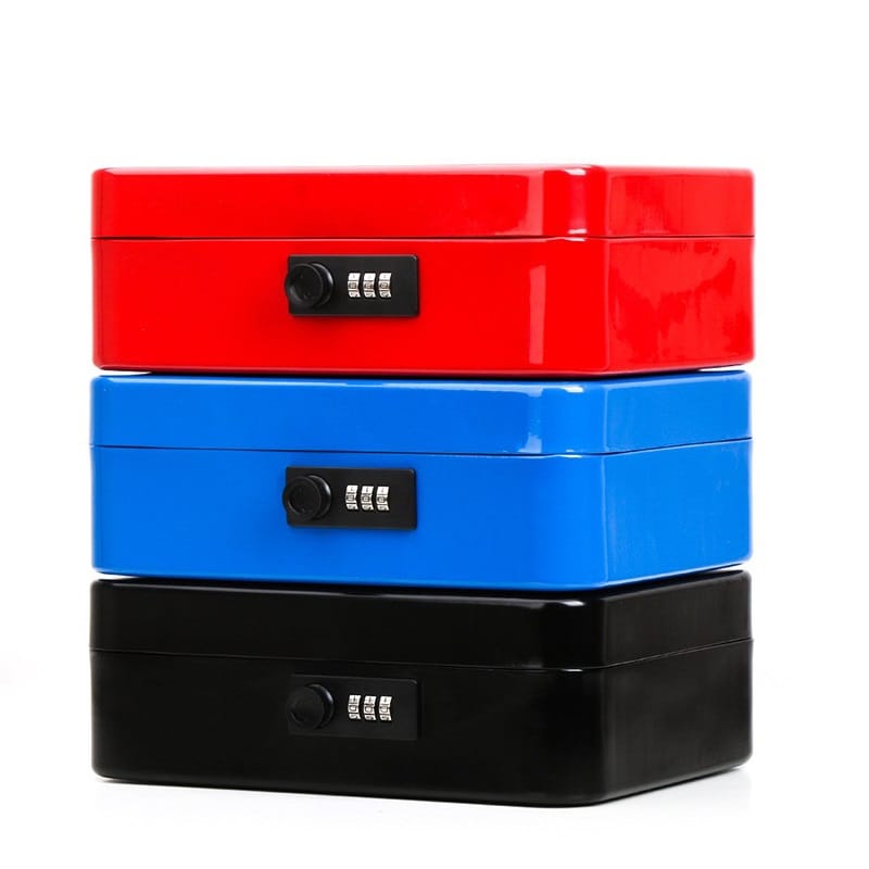 Multifunctional Password Steel Safe Box Lock Store Content Paper Piggy Bank A4 Document Boxes