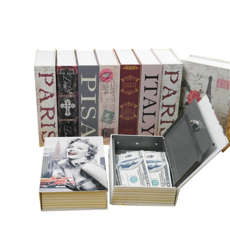 24cm*15.5cm*5.5cm Creative Simulation Piggy Bank Books Save Password Fuse Box Safe Idea Change Small Receive Case