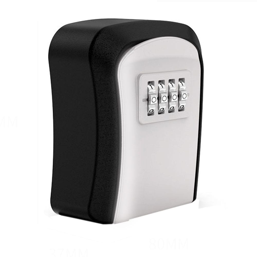 plastic Key Lock Box Wall Mounted Key Safe Box Weatherproof 4 Digit Combination Key Storage Lock Box