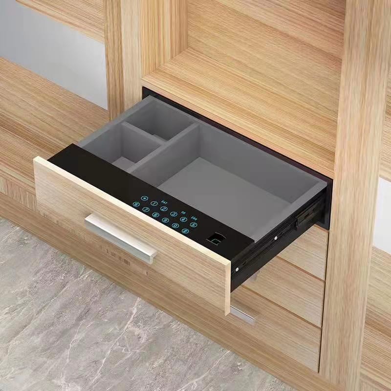 Electronict Opening jewelry Safe Box Hidden Password Wardrobe Biometric Drawer Safe