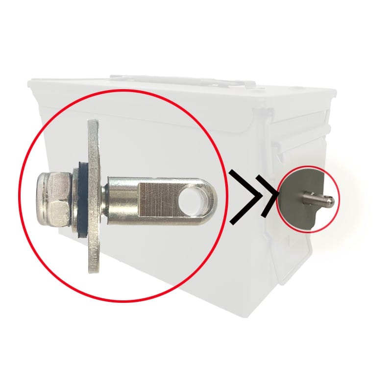 Bolt 50 Cal Ammo Can Steel Gun Lock Ammunition Gun Safe Box Hardware Kit Military Army Lockable Case 40mm Pistol Bullet No Box