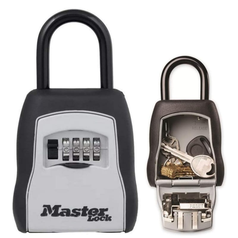 Master Lock 5400D Outdoor House Key Safe Storage Box Password Lock Alloy Material Safety Safe 5-8 Key Capacity