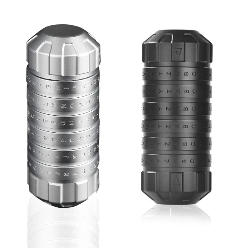 Hidden Safe Da Vinci Mechanical Combination Lock Metal Private Password Cash Box for Money Alphabet Lock Educational Toys Gifts