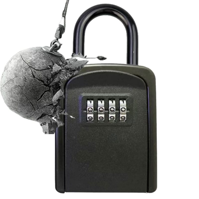 Wall Mount Key Storage Secret Box Organizer 4 Digit Combination Password Security Protection Code Lock Home Safe Deposit Box