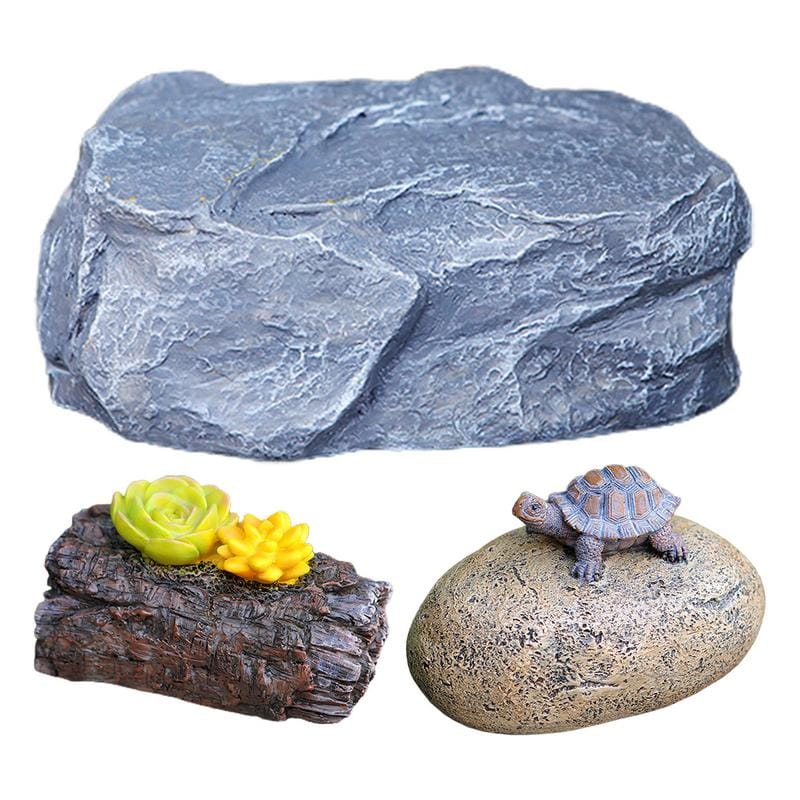 Concealed Key Stone Rock Fake Stone Concealed Key Hider Spacious Interior Outdoor Secret Safe Box For A New Homeowner Or Someone