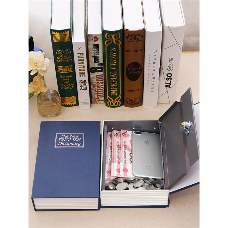 Hidden Cash Box Book Secret Safe Box For Jewelry Key Password Creative Container For Privacy Room Decor Prevent Robbers Thief