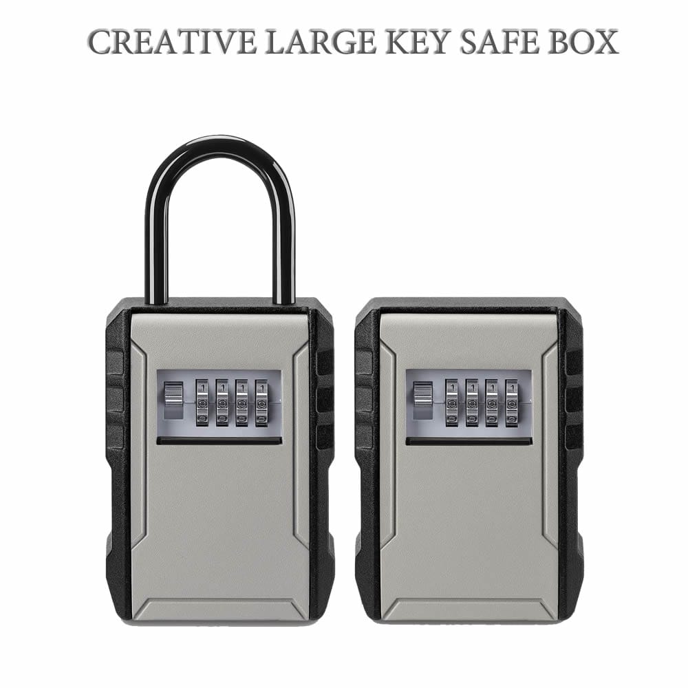 Metal Key Safe Box Combination Lock Spare Keys Stash Box Keys Secret Hidden Storage Box Organizer For Home Office Apartment