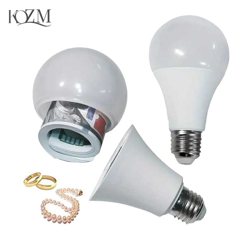 Creative Light Bulb Storage Box Private Money Jewels Box Secret Hidden Storage Bulb Compartment Safe Container Medicine Box