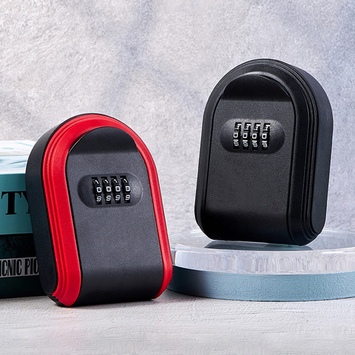 Outside Key Lock Box With Password Lock Large Capacity Anti-Theft Key Lockbox For House Key