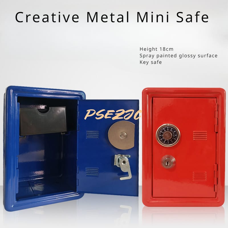 Household Private 18cm Mini Metal Creative Savings Can Key Secret Safe  Insert Coins