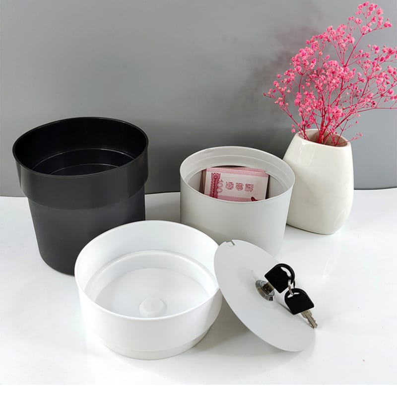 Flower Pot Money Storage Box Hidden Surprise Secret Safe Box Piggy Bank Security Container Stash Key Organization Box