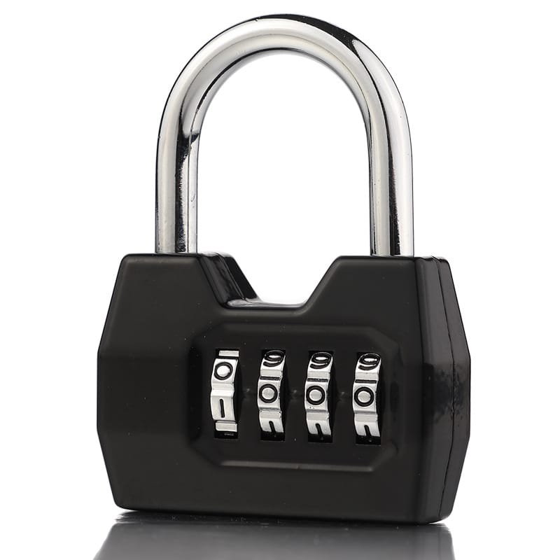 Portable 4 Dial Digit Combination Lock Weatherproof Protection Security Padlock Outdoor Gym Safely Code Lock