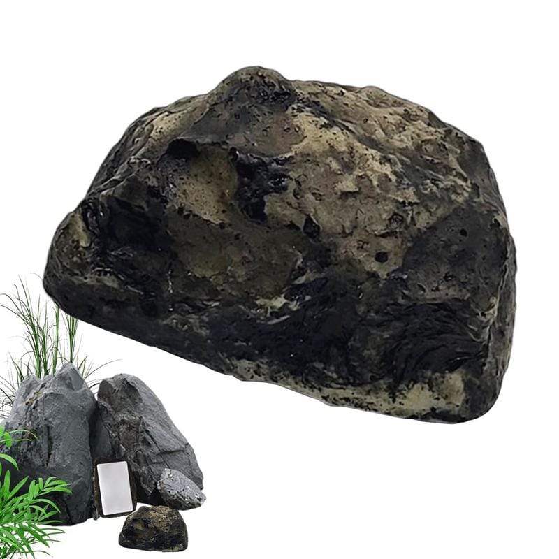 Rock Key Hider Outdoor Secret Spare Key Hider Fake Rock Key Safe Holder Realistic Key Hiding Devices Resin Decorative Garden