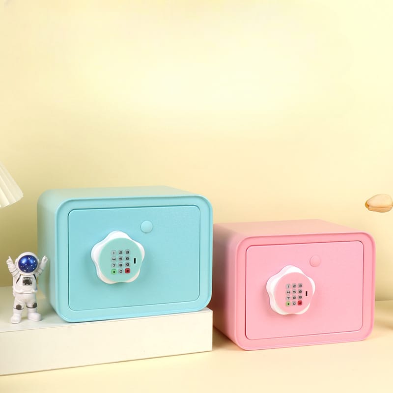 Mini Safe with Secret Password Lock, Perfect for Storing Money and Jewelry,Password Protection for Kids secret safe