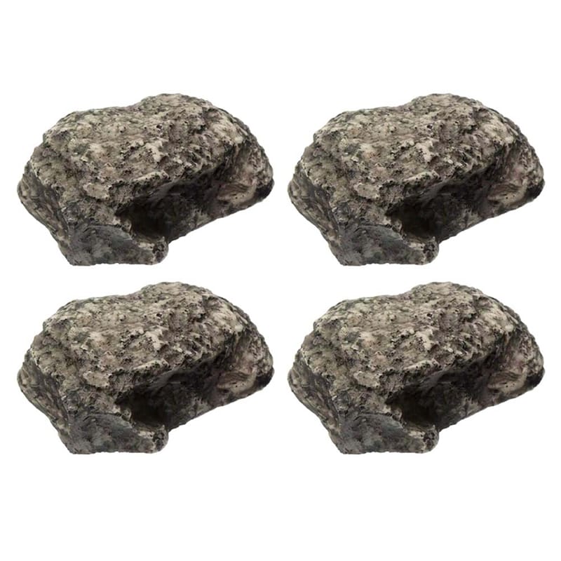 4PCS Spare-Key Rock - Looks & Feels Like Real Stone - Safe For Outdoor Garden Or Yard, Key Hider Box