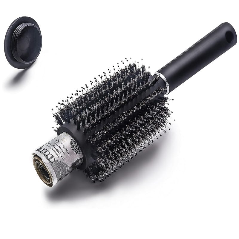 Fashion Hair Brush Safes,Home Secret Stash Container Hidden Valuable Items Hair Comb Compartment Hide Cash Jewelry in Travel