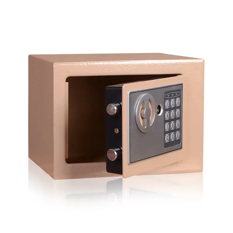 Digital Safe for Money Mini Steel Safes Money Bank Small Household Password Key Safety Security Box Keep Cash Jewelry Document