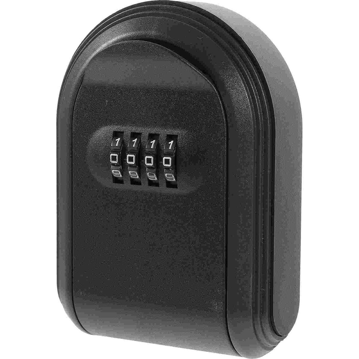 Key Box Password Lock Door Wall Mounted Safe (Black) 1pc Outdoor Hider Keychain House outside Hidden Holder for Plastic