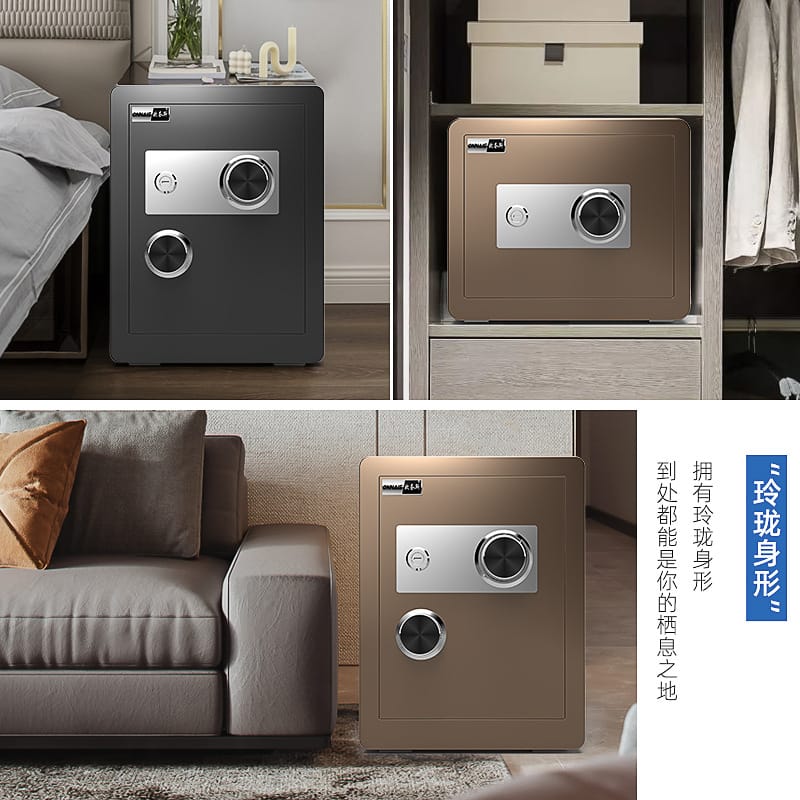 Mechanical Lock Password Safe Old-Fashioned Household Safe 45cm All Steel Small Anti-Theft Key Mechanical Safe