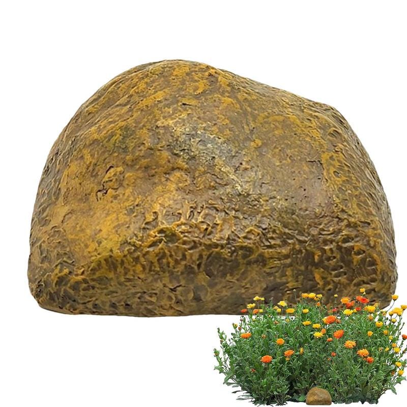 Key Rock Hider Outdoor Weather Resistant Secret Key Holder Secret Compartments Diversion Safes Realistic Garden Ornaments For