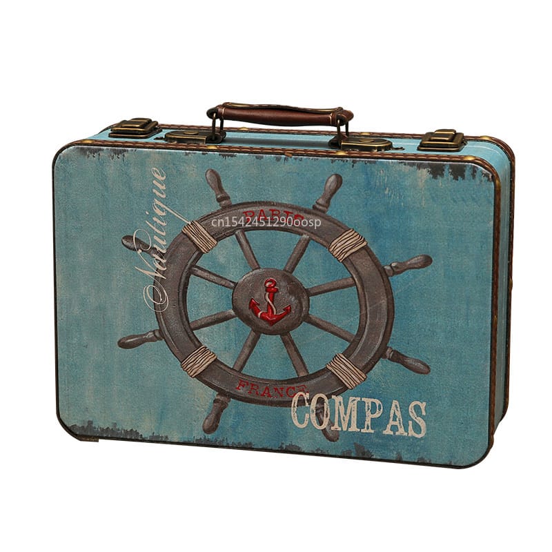 Safe Box Wooden Retro Portable Safe Storage Box Birthday Gifts Children's Gifts