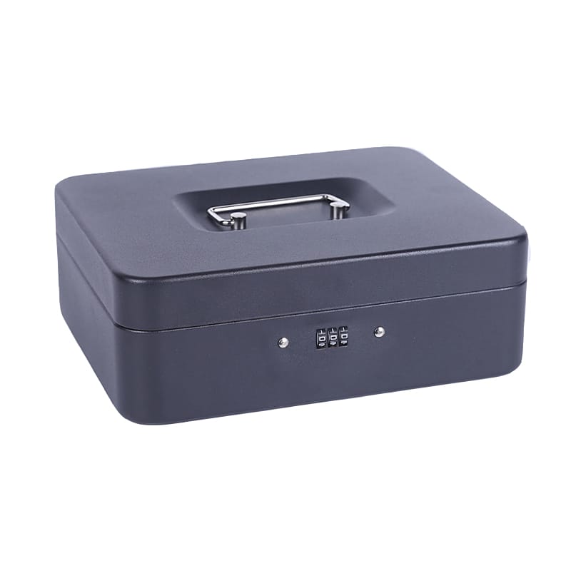 Portable Security Safe Box Money Jewelry Storage Collection Box Home School Office Compartment Tray Password Lock Box 4 Color