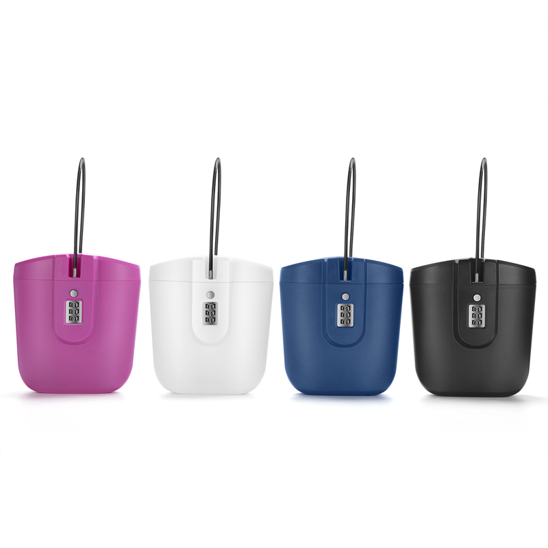 Outdoor Portable Safe Box Beach Bucket with Steel Wire Hidden Safes 3-Digit Password Lock Storage Box for Riding Sports Swimming