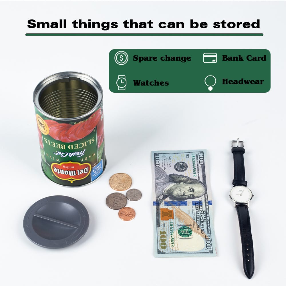 Multi-functional Tinplate BeetFor Box Home Hidden Combo Small Objects Container Money Cans Storage Organizers Safe Hiding