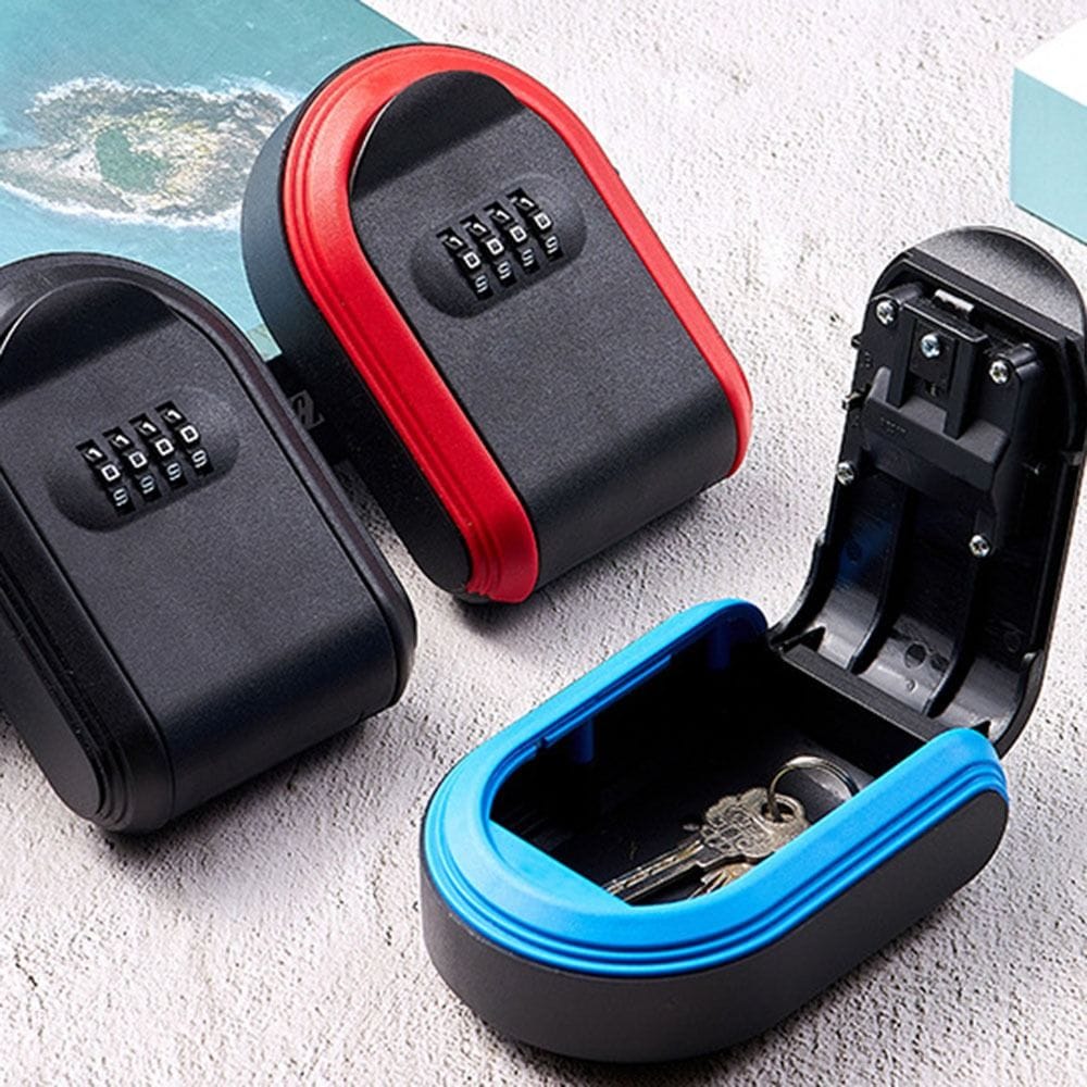 New Key Storage Secret Box Durable Password Smart Wall Mount Key Organizer 4 Digit Safe Lock Storage Box Office