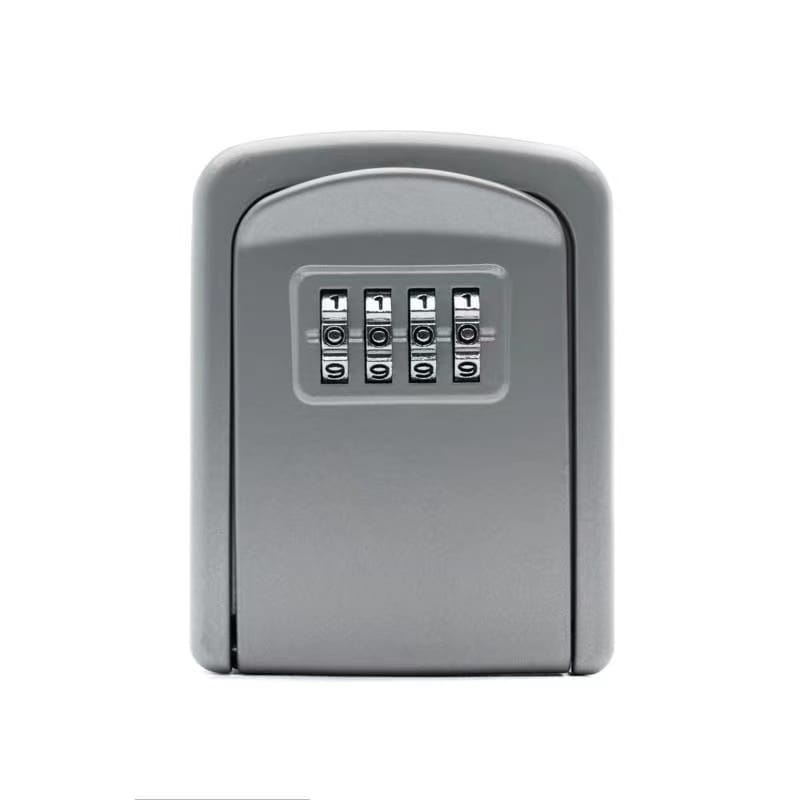 Aluminum Alloy Password Key Lock Box Wall Mounted Key Safe Waterproof Outdoor Key Box 4 Bit Password Key Safe Lock Box