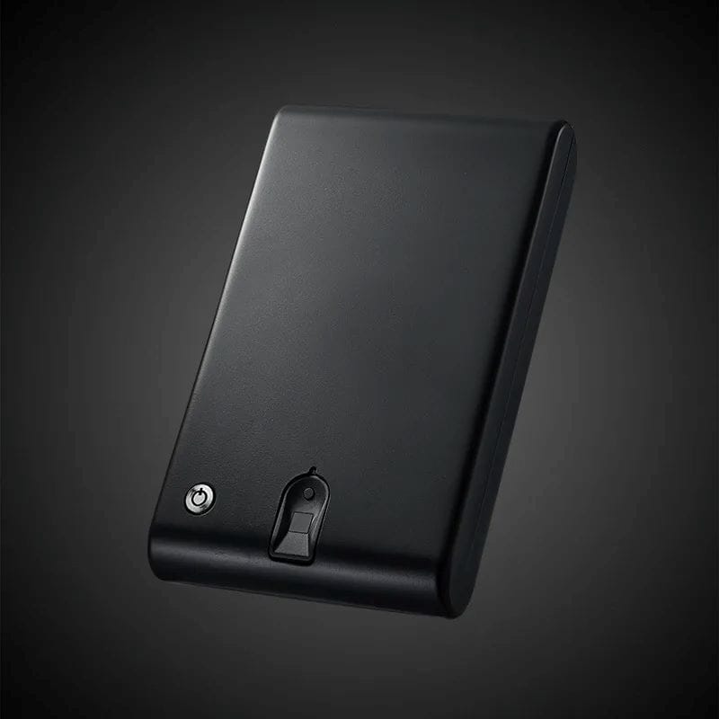 Fingerprint Large Pistol Safe Model Double Gun Storage Box With Security Cord Key Lock Valuable Small Items Safe Box