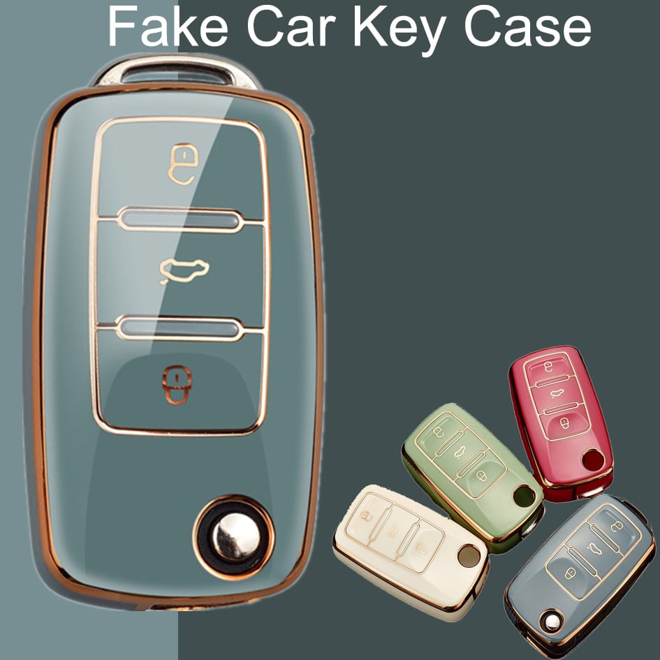 Creative Dummy Car Key Case Mini Hidden Safe Box Secret Compartment Stash Box Empty Car Key Fob Hide and Store Money Pills Coin