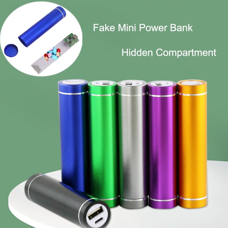 NEW Fake Mini Power Bank Sight Secret Home Diversion Stash Can Safe Container Hiding Spot ⁣⁣⁣⁣Hidden Storage Compartment Cover