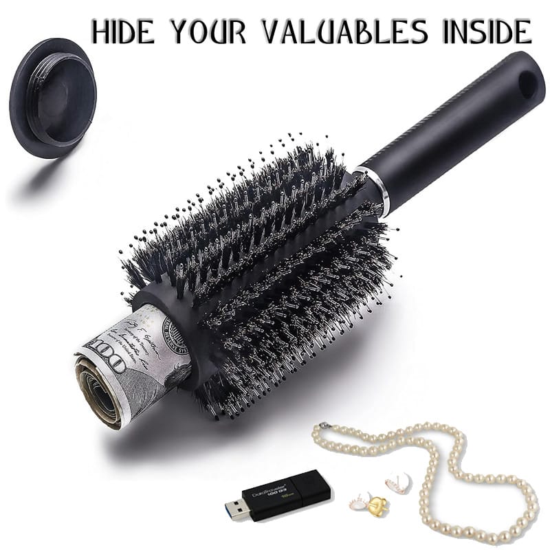 Hair Comb ⁣⁣⁣⁣Hidden Storage Compartment Sight Secret Black Comb Travel Diversion Stash Safe Container Hide Cash Ring Necklace