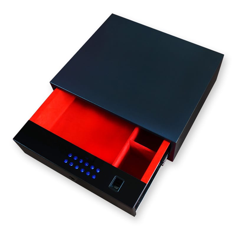 Intelligent Metal Safe Box Digital Fingerprint Hotel Home Electronic File Cabinet Storage Drawer