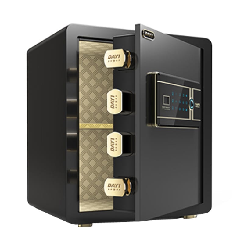Electronic Password Digital Safe Box Password Anti-theft Fingerprint Invisible Password Office Jewelry with Lock Alarm Cabinet