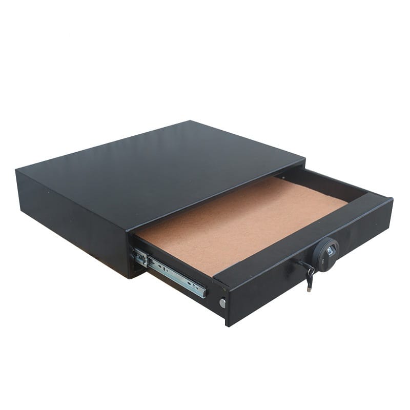 Fingerprint Safe Box Hotel Home Household Storage Drawer Small Deposit Box with Keys