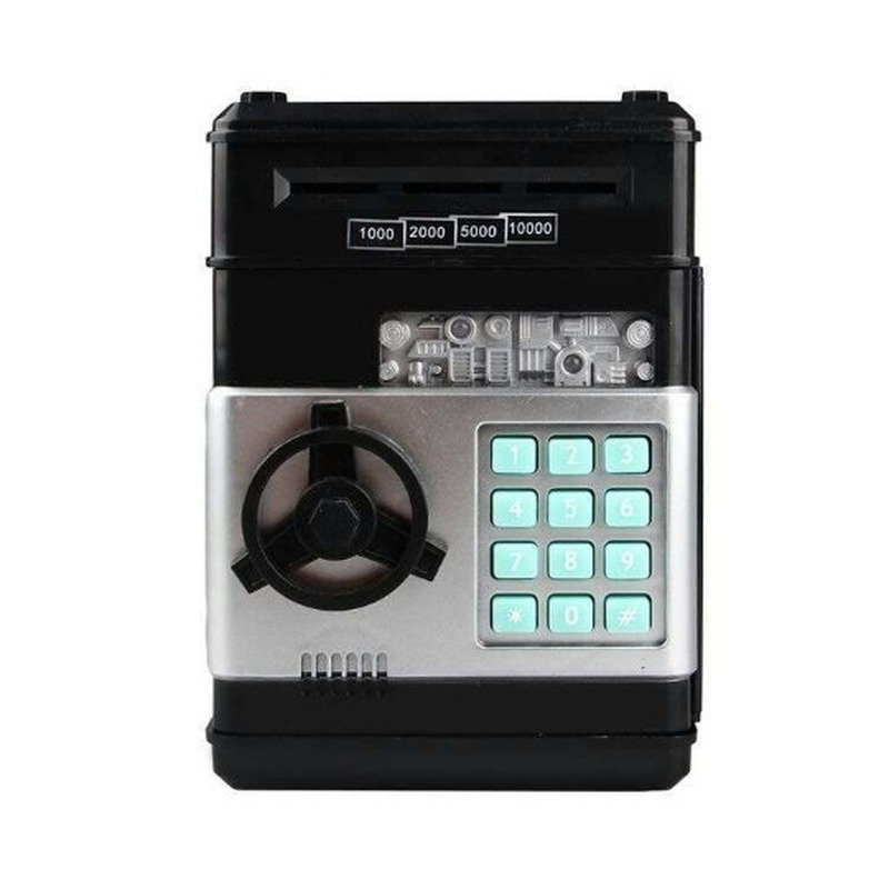 Money Box Counter Mini Safe Box Child Gift Electronic Password Money Box Code Key Lock Piggy Bank Automatic Coins Cash Saving