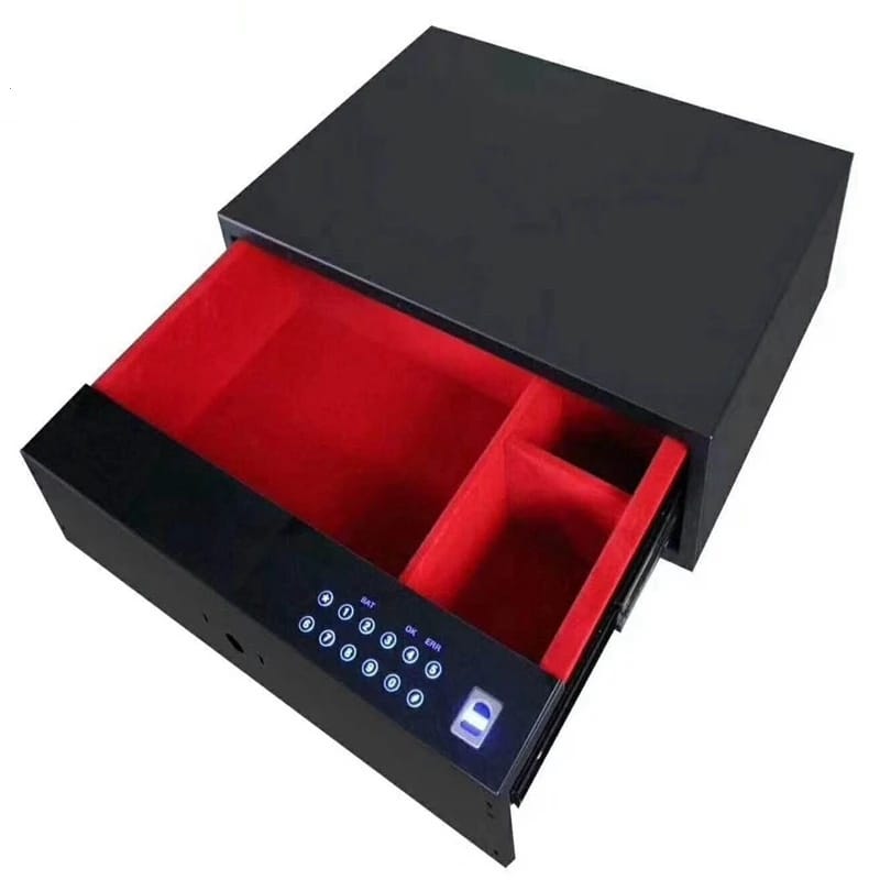 Hot Sale Small Hidden Security Intelligent  Password Fingerprint Touch Screen Safe