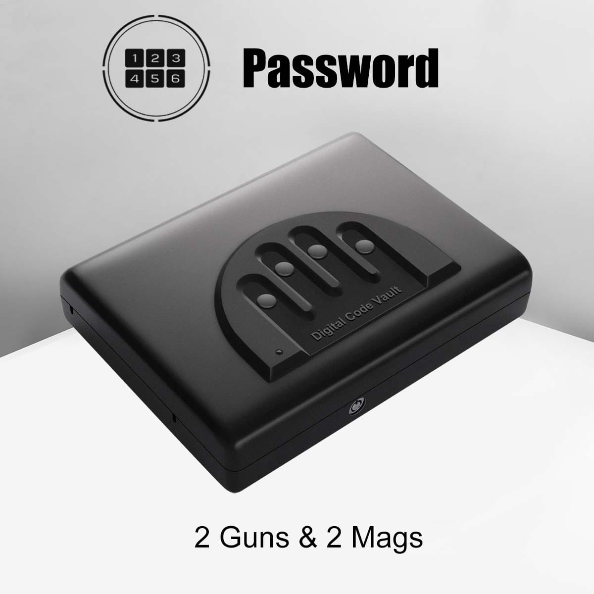 Password Digial Pin Combination Cmall Mini Firearm Weapon Cash Money Car Semi Pistol Handgu Safe Vault Box Case Ospon Brand